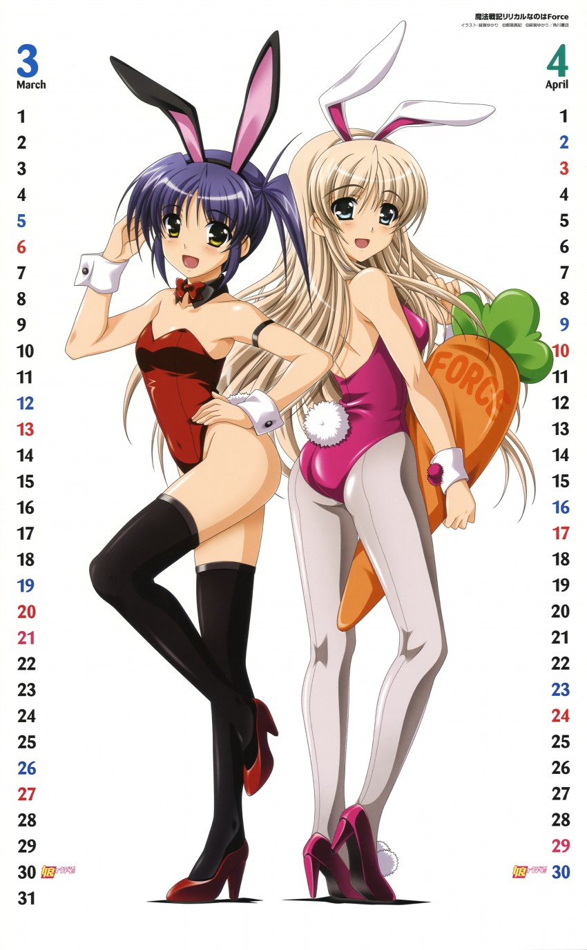 lily-strosek and isis egret (lyrical nanoha and 2 more) drawn by higa_yukari