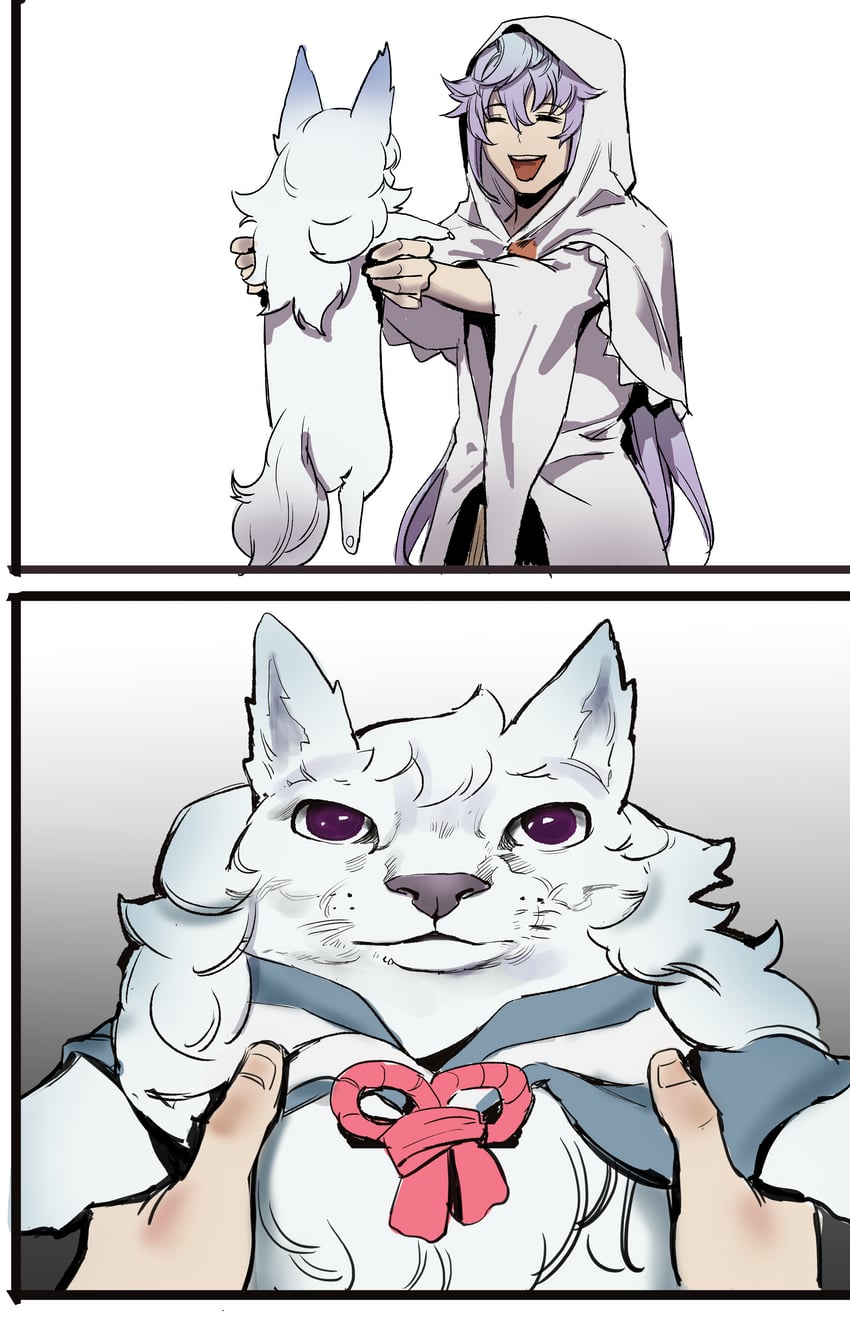 fou and merlin (fate and 1 more) drawn by wtlong_han