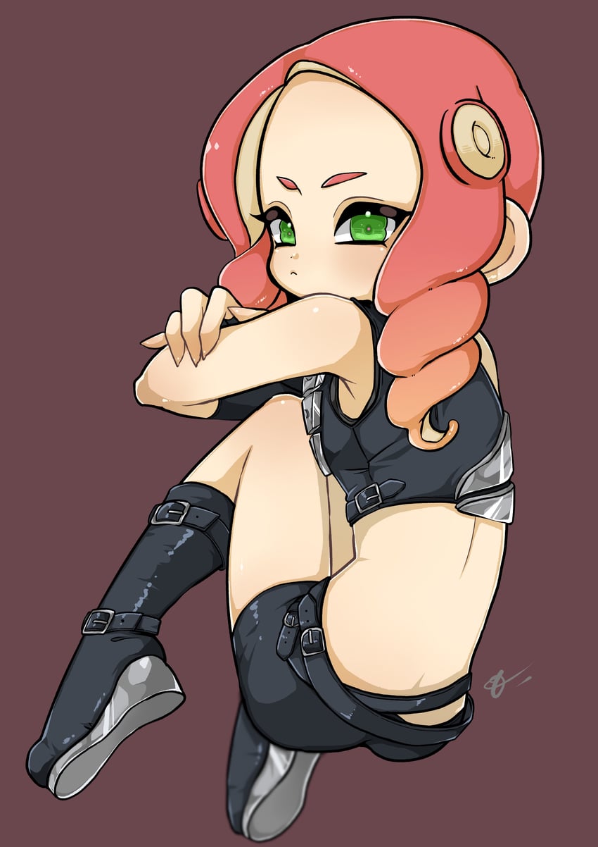 octoling player character and octoling girl (splatoon) drawn by shisyamotyan