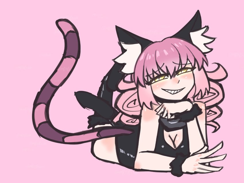 cheshire cat (black souls and 1 more) drawn by m8n8xide