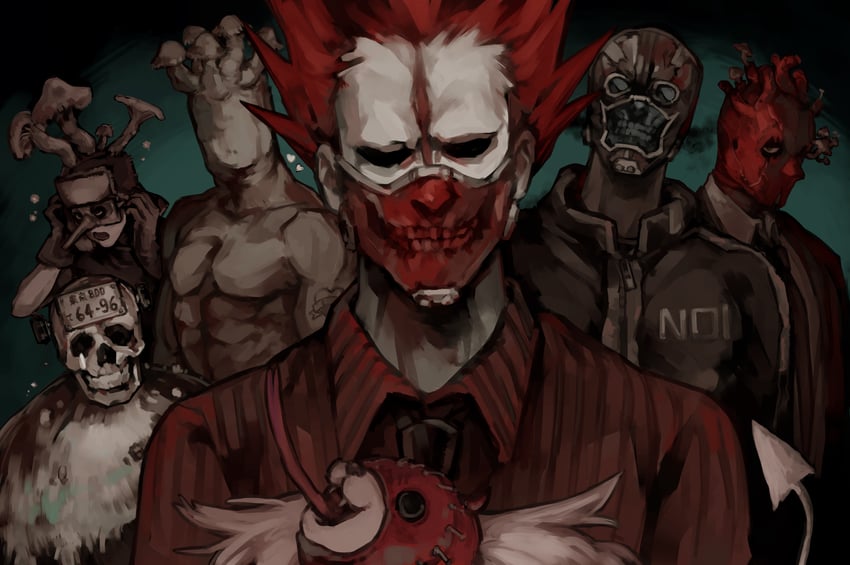 noi, shin, ebisu, en, kikurage, and 2 more (dorohedoro) drawn by nakano_(2_mannaka)