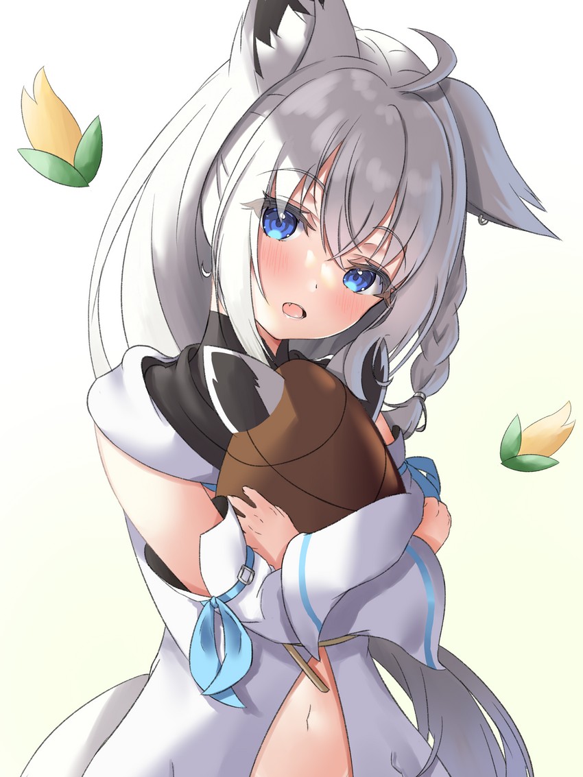 shirakami fubuki and oruyanke (hololive) drawn by nekoya_minamo