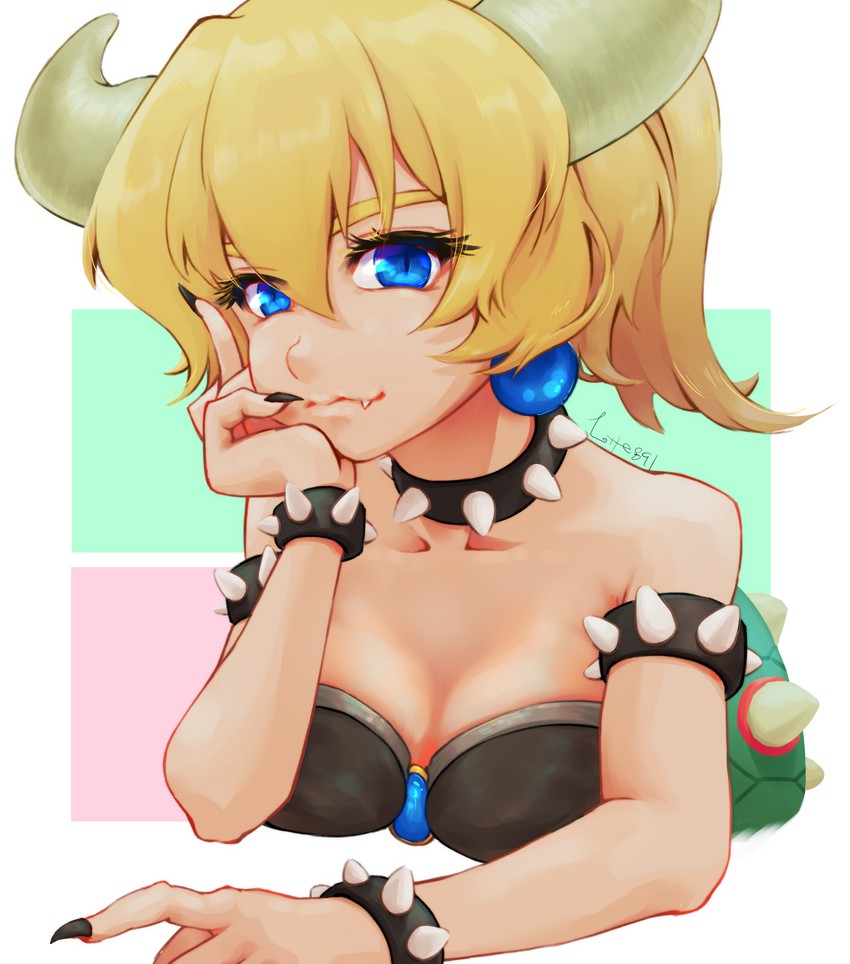 bowsette (mario and 1 more) drawn by lotte_hakui