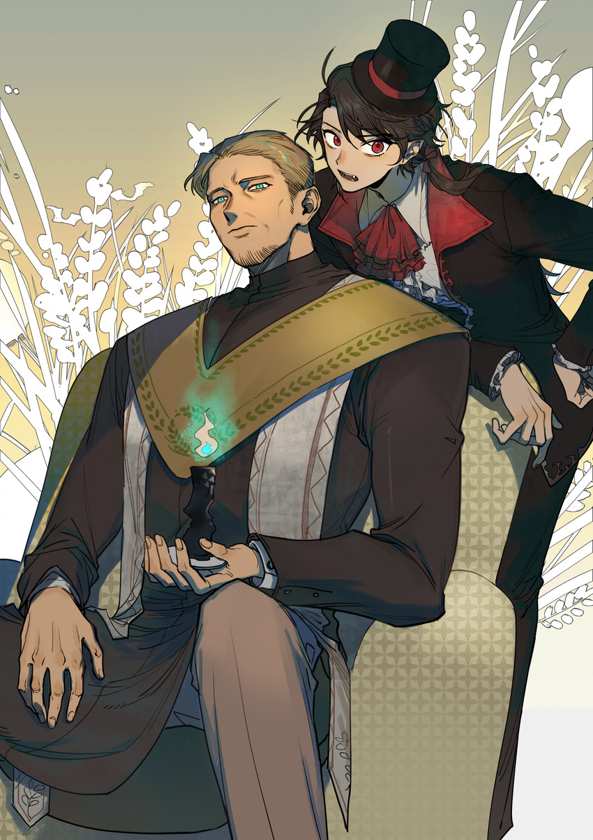 emlyn white and father utravsky (lord of the mysteries) drawn by caterpillar_skeleton