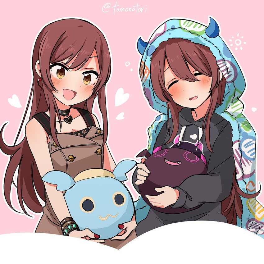 osaki amana, osaki tenka, and debi tarou (idolmaster and 1 more) drawn by torinabe