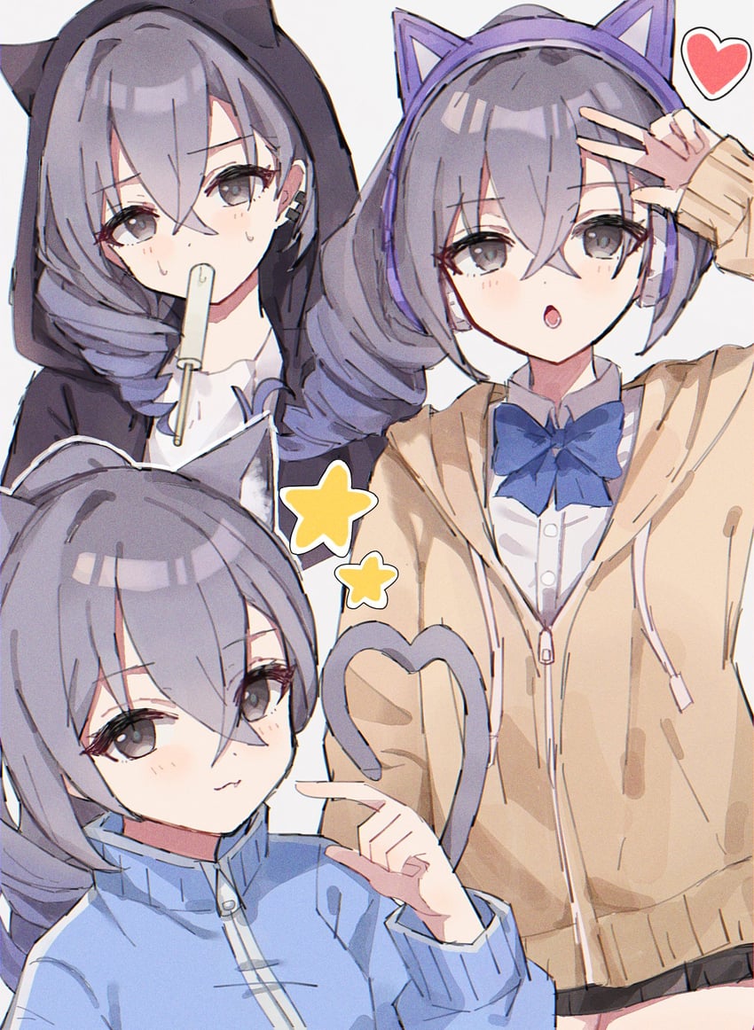 silver wolf (honkai and 1 more) drawn by anaketsu