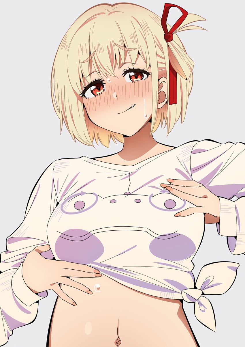nishikigi chisato (lycoris recoil) drawn by sakura_1110ssmm