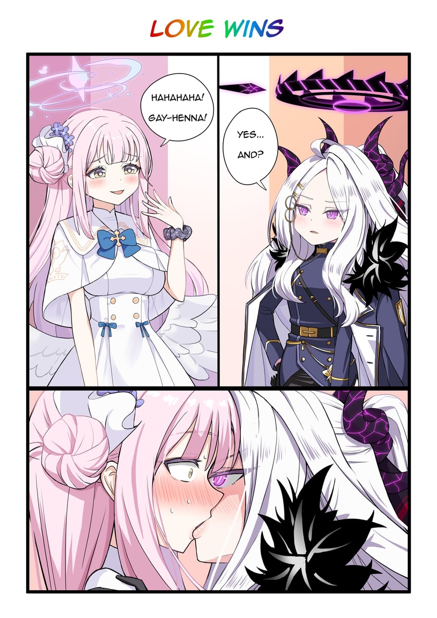 hina and mika (blue archive) drawn by gzanth