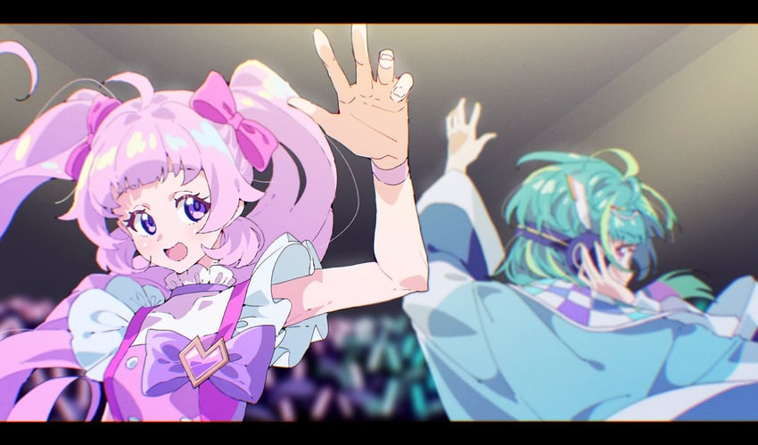 omega auru, aozora himari, and fujidera minori (pretty series and 2 more) drawn by tsujii_luki
