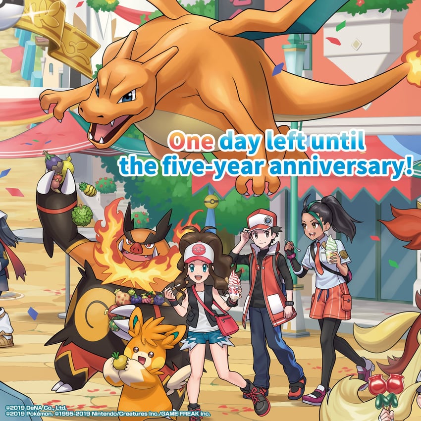 hilda, red, akari, charizard, nemona, and 4 more (pokemon and 5 more)