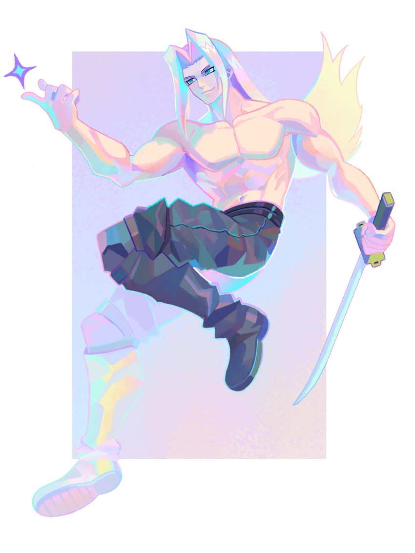 sephiroth (final fantasy and 2 more) drawn by denaseey
