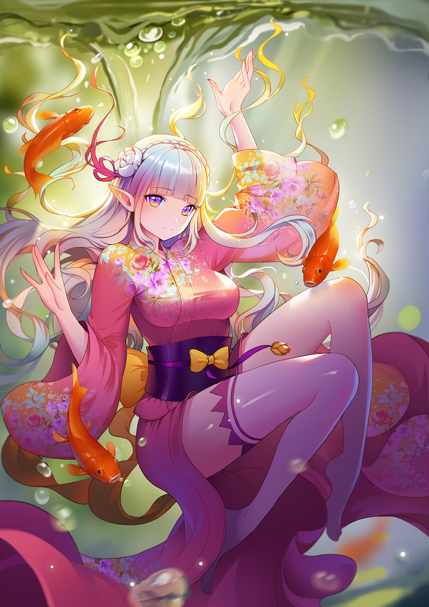 emilia (re:zero kara hajimeru isekai seikatsu) drawn by lian_yao