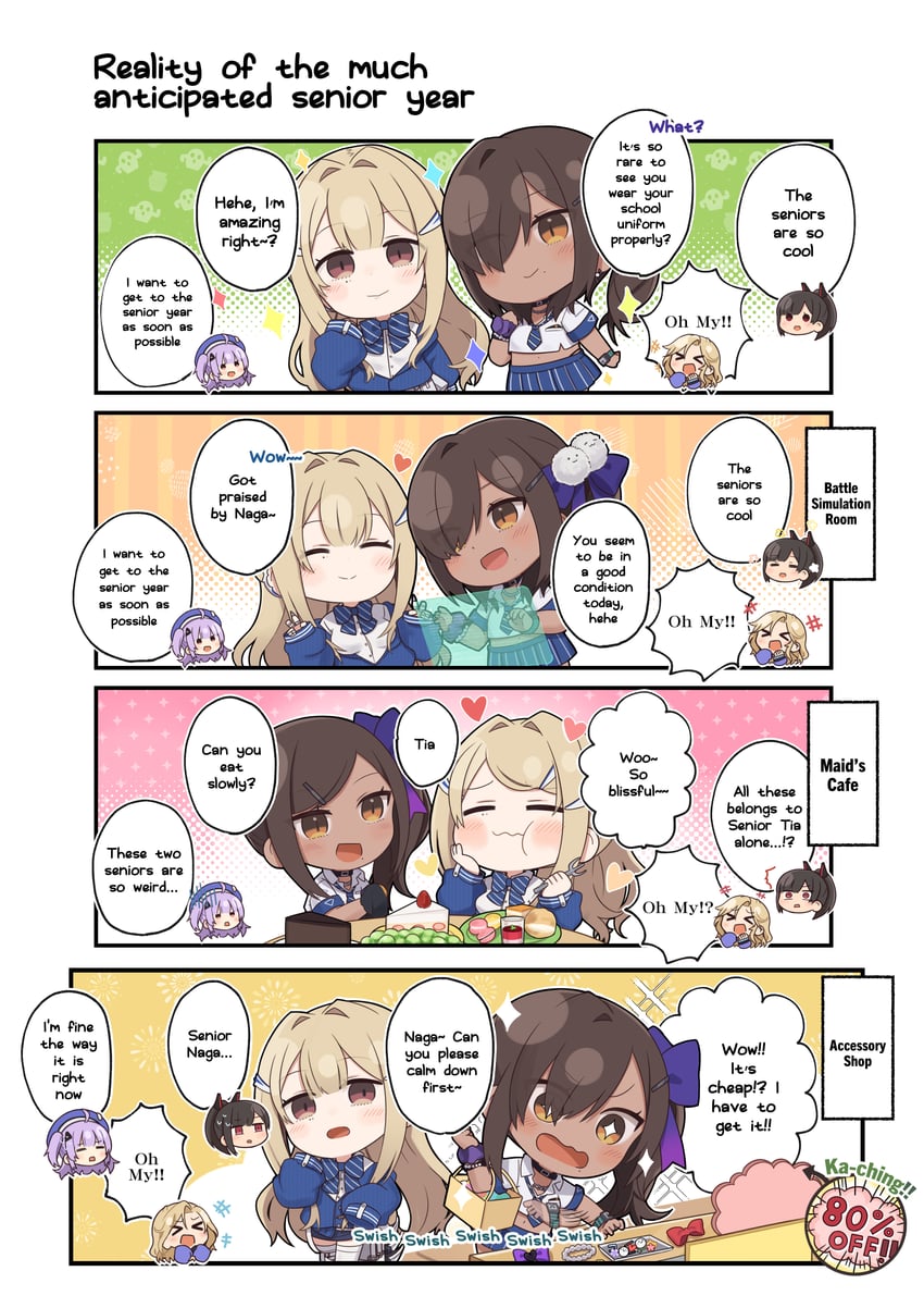 naga, tia, ein, rei, and zwei (goddess of victory: nikke) drawn by totatokeke