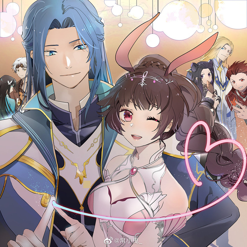 xiao wu and tang san (douluo dalu) drawn by bo_xiao_ye