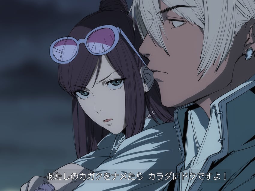 klavier gavin and ema skye (ace attorney and 1 more) drawn by amikoiiko