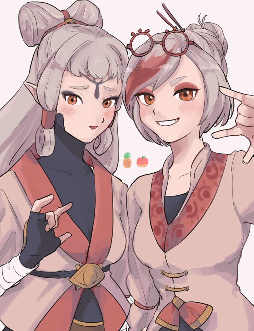 purah and impa (the legend of zelda and 2 more) drawn by yamori_(yamoooon21)