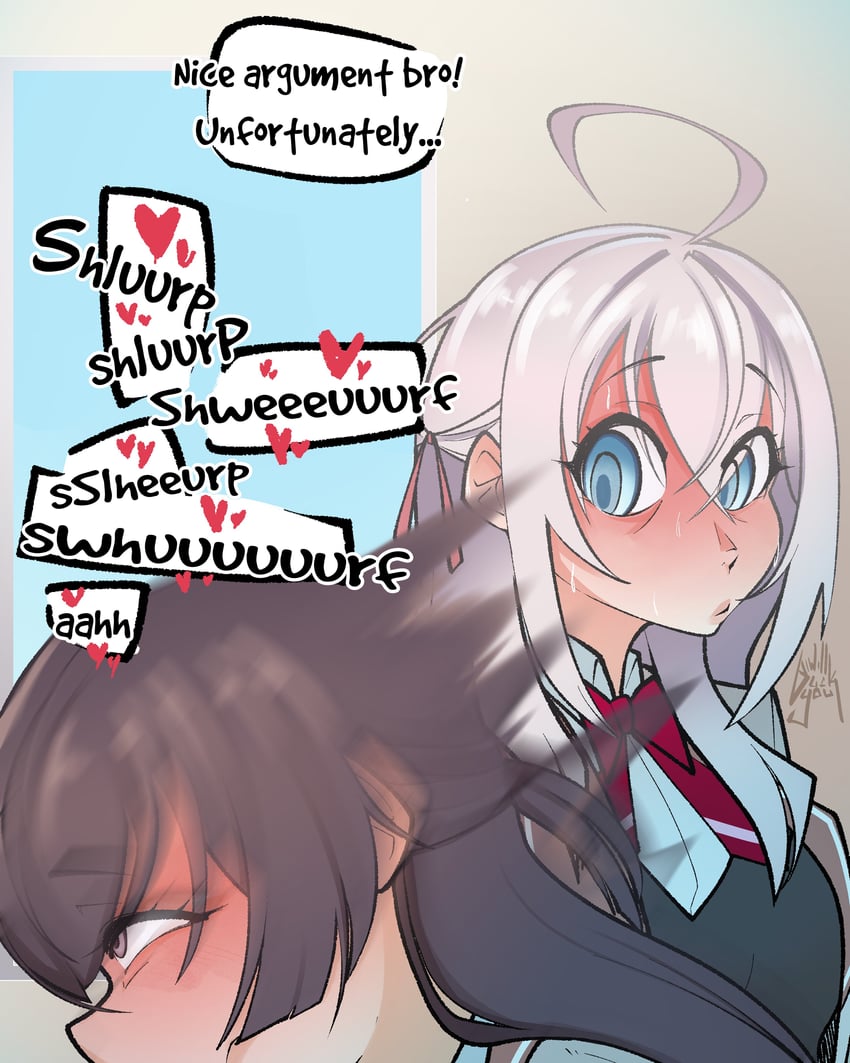 alisa mikhailovna kujou and suou yuki (tokidoki bosotto roshia-go de dereru tonari no alya-san) drawn by iwillbuckyou