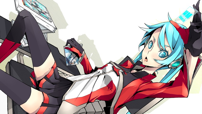 hatsune miku (vocaloid) drawn by firecel