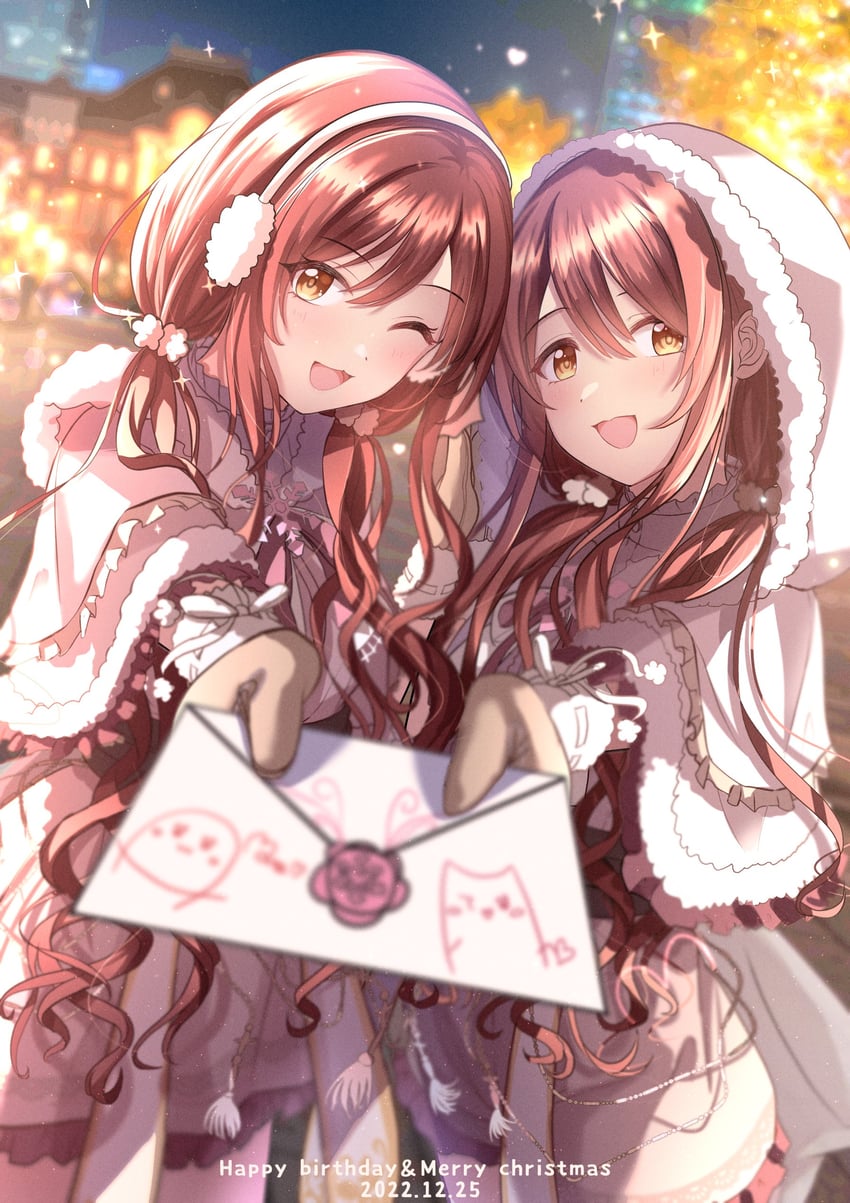 osaki amana and osaki tenka (idolmaster and 1 more) drawn by citrusmikan