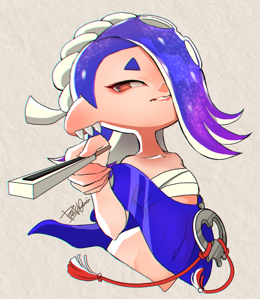 shiver (splatoon and 1 more) drawn by isamu-ki_(yuuki)