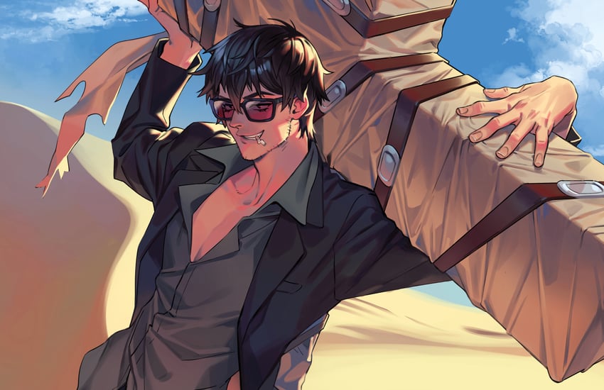 nicholas d. wolfwood (trigun and 1 more) drawn by solthrys