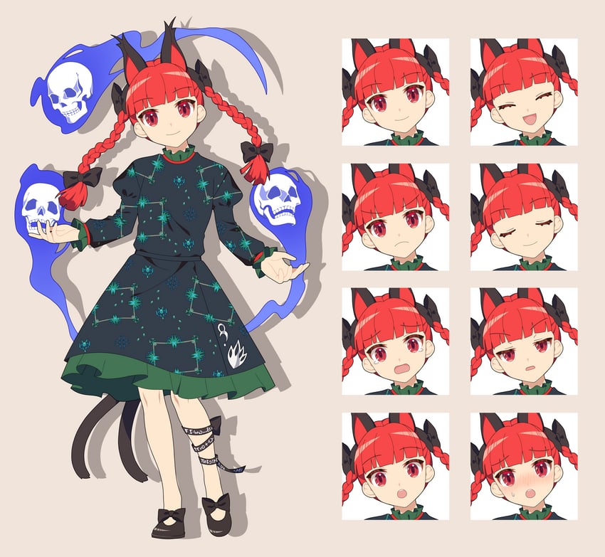 kaenbyou rin (touhou) drawn by 4rion