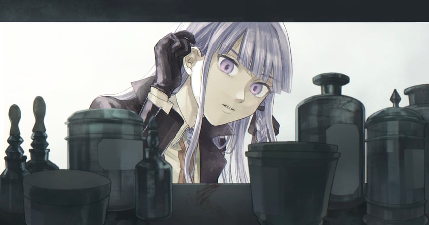 kirigiri kyoko (danganronpa and 1 more) drawn by kudo_(kddrv3)