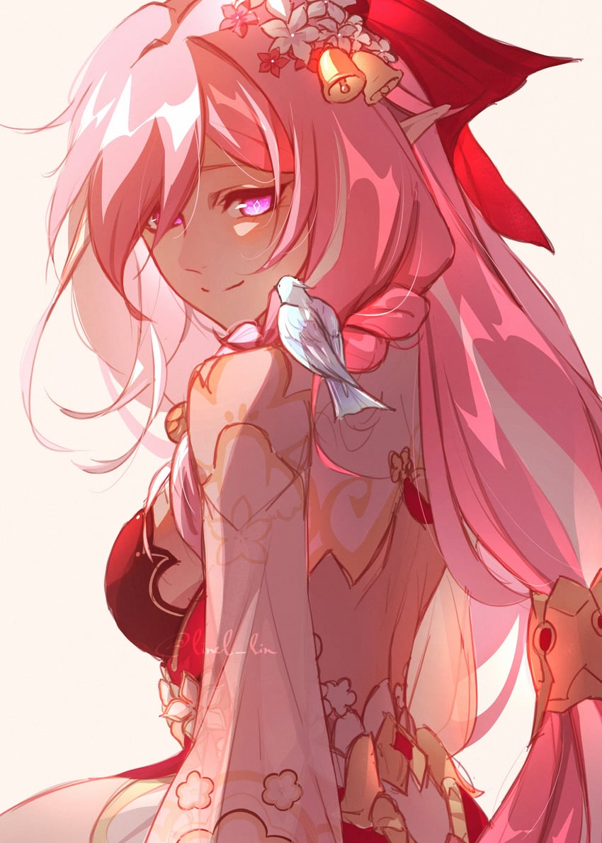 elysia (honkai and 1 more) drawn by linel_lin