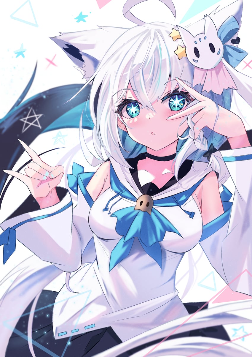 shirakami fubuki (hololive and 1 more) drawn by soma443