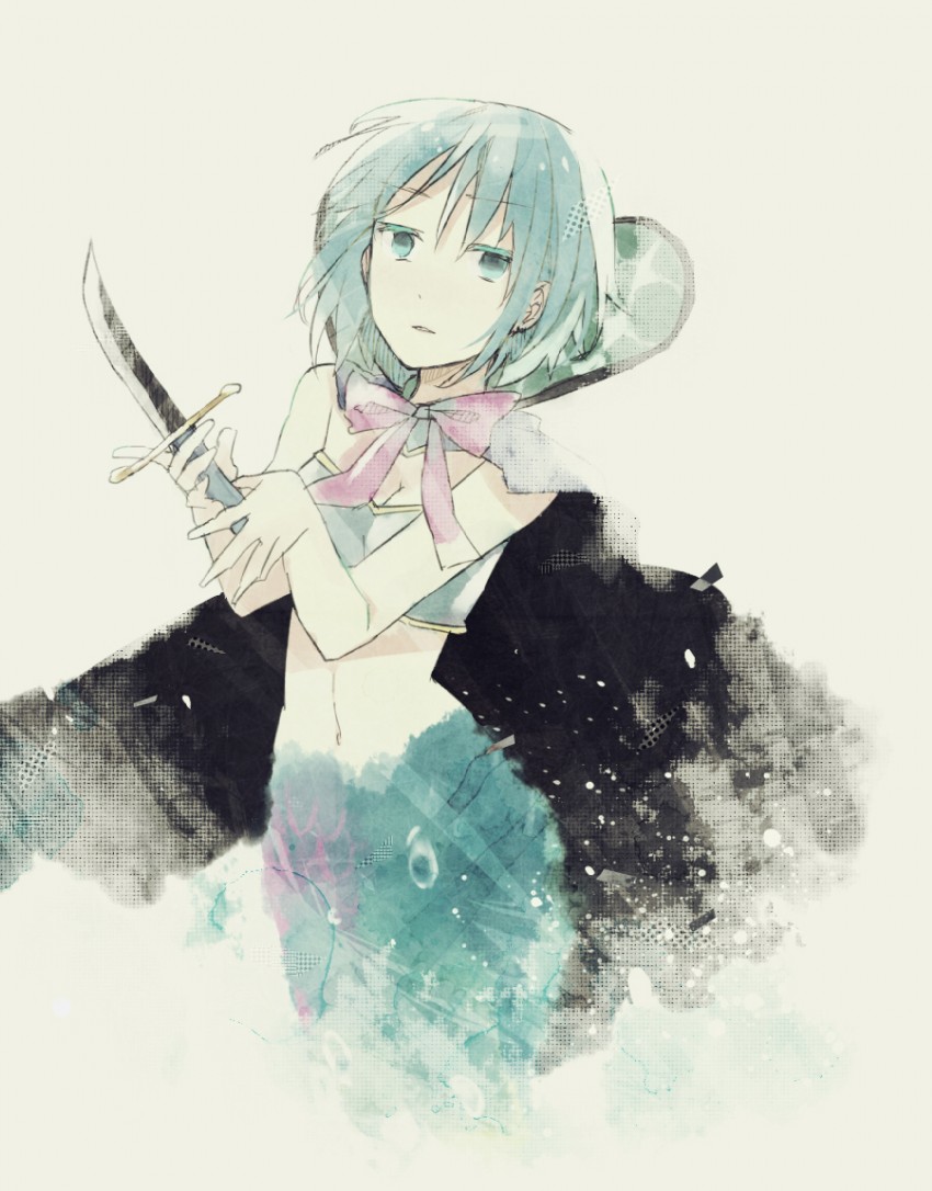 miki sayaka and oktavia von seckendorff (mahou shoujo madoka magica) drawn by tsuduya_(knt31)