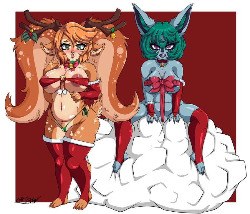 poppy, vex, and snow fawn poppy (league of legends) drawn by captainshadow