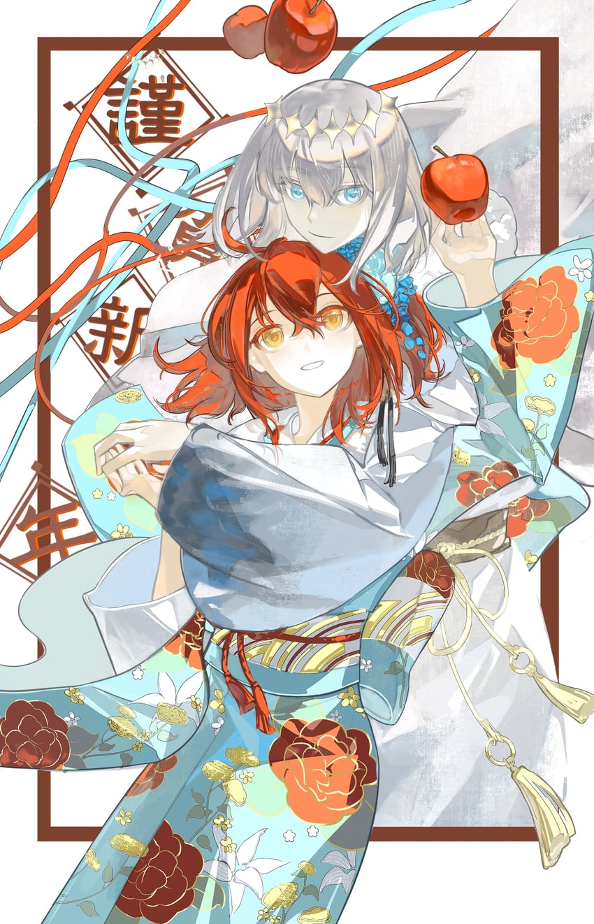 fujimaru ritsuka and oberon (fate and 1 more) drawn by liuliuyuyu187