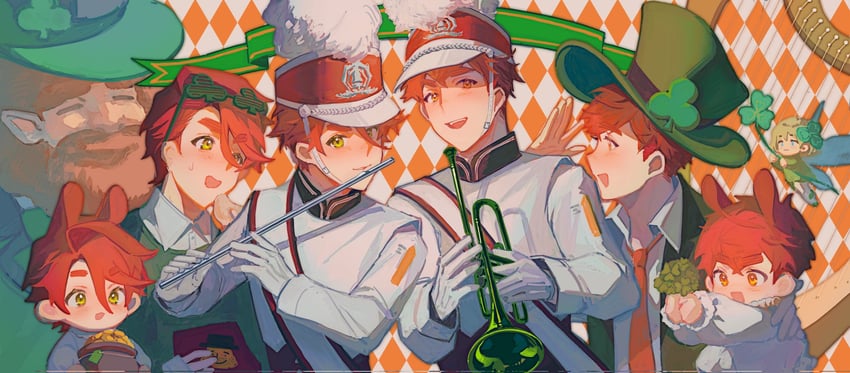 northern ireland and ireland (axis powers hetalia) drawn by krank327