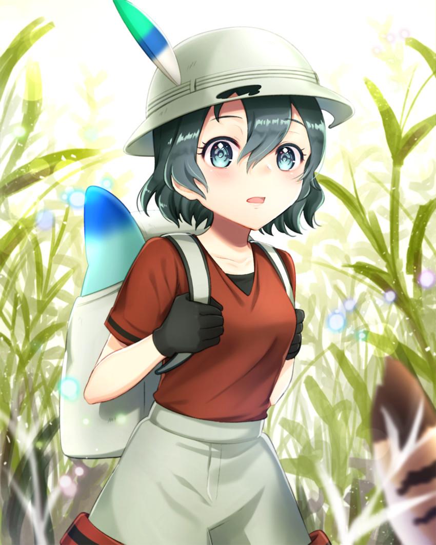serval, kaban, and lucky beast (kemono friends) drawn by mugi_(iccomae)