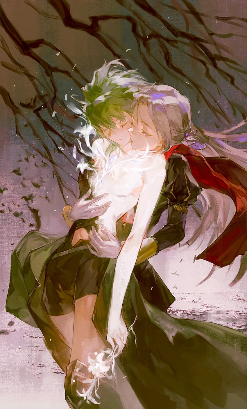 female byleth and edelgard von hresvelg (fire emblem and 1 more) drawn by weibo_5609777801