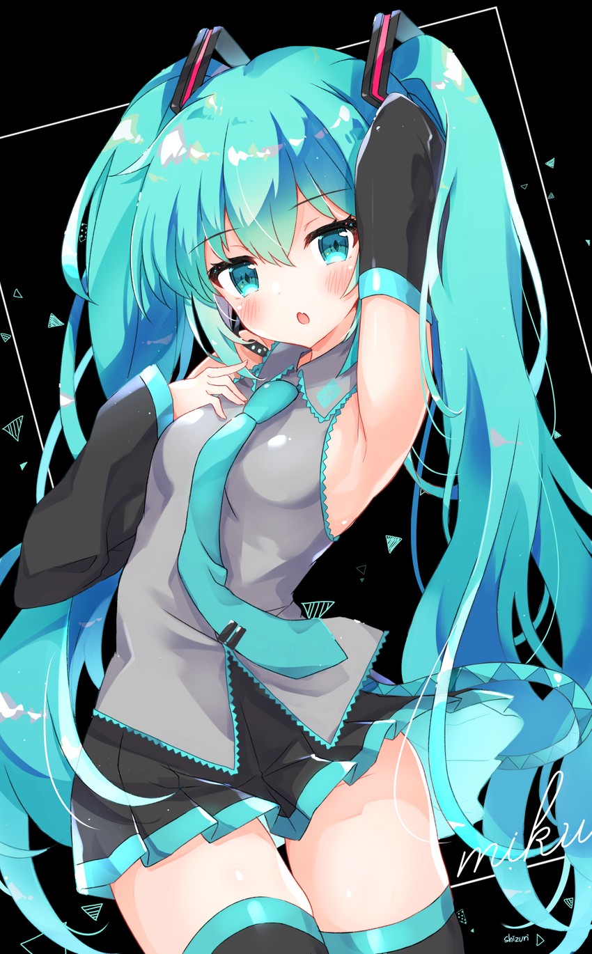 hatsune miku (vocaloid) drawn by yukine