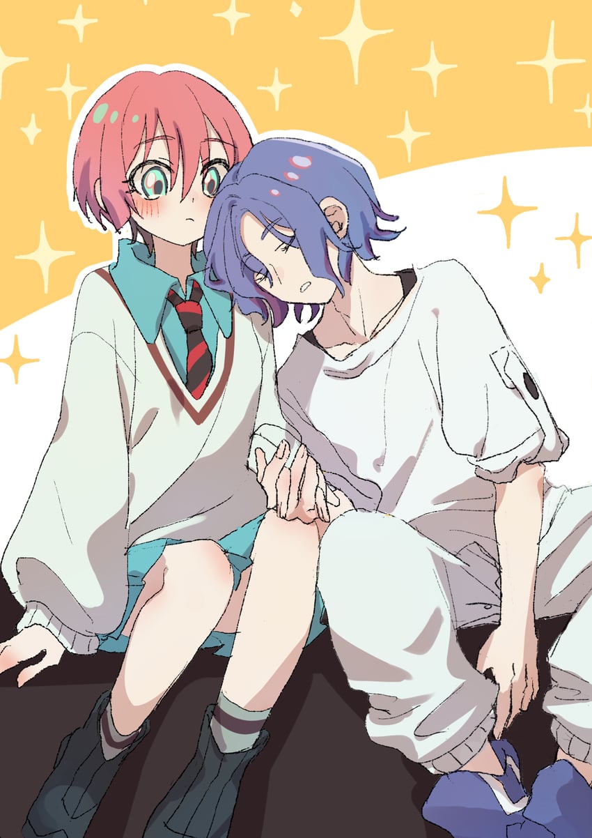 amate yuzuriha and shuji ito (gundam and 1 more) drawn by nanashino_(7shino_gs)