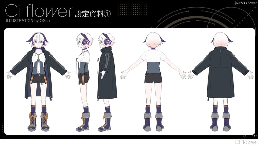 flower and ci flower (vocaloid and 1 more) drawn by oguchi