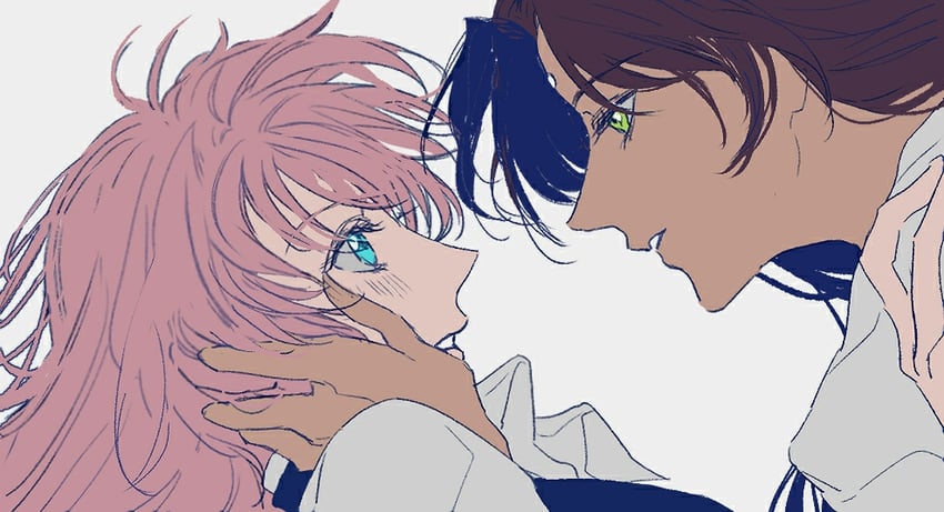 tenjou utena and himemiya anthy (shoujo kakumei utena) drawn by hikawa-01