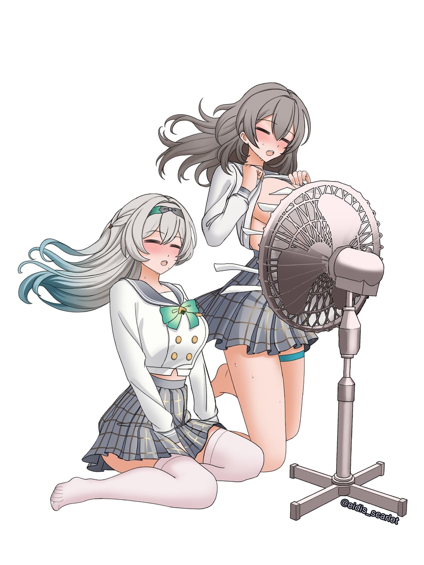 trailblazer, firefly, and stelle (honkai and 1 more) drawn by eidis_scarlet