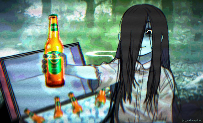 yamamura sadako (the ring and 1 more) drawn by wallace_pires