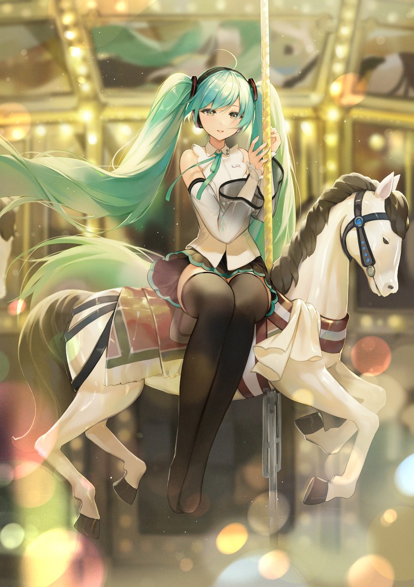 hatsune miku (vocaloid and 1 more) drawn by eso_(toory)