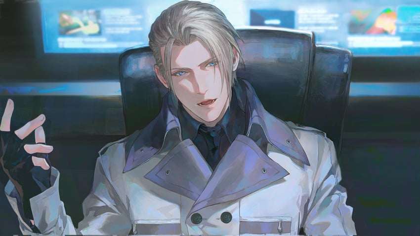 rufus shinra (final fantasy and 1 more) drawn by quxiaochong