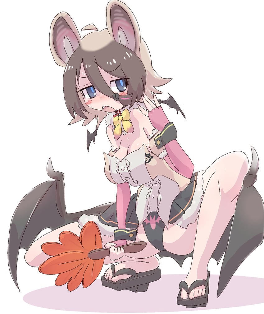brown long-eared bat and hilgendorf's tube-nose bat (kemono friends and 1 more) drawn by k_(susiinochi24)