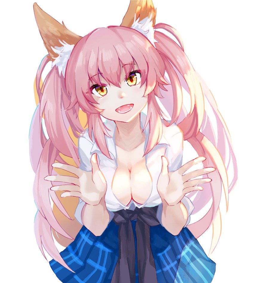 tamamo and tamamo jk (fate and 2 more) drawn by saubupo