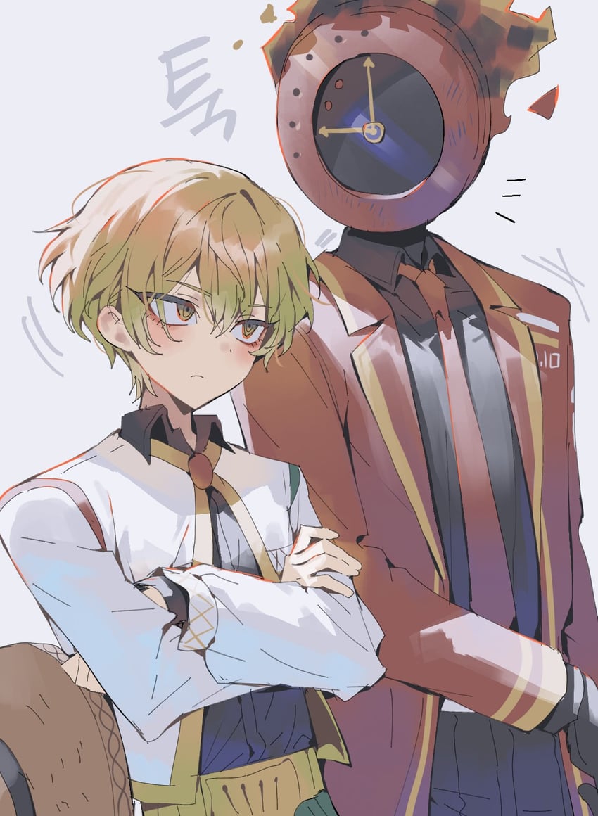 sinclair and dante (project moon and 1 more) drawn by maratang