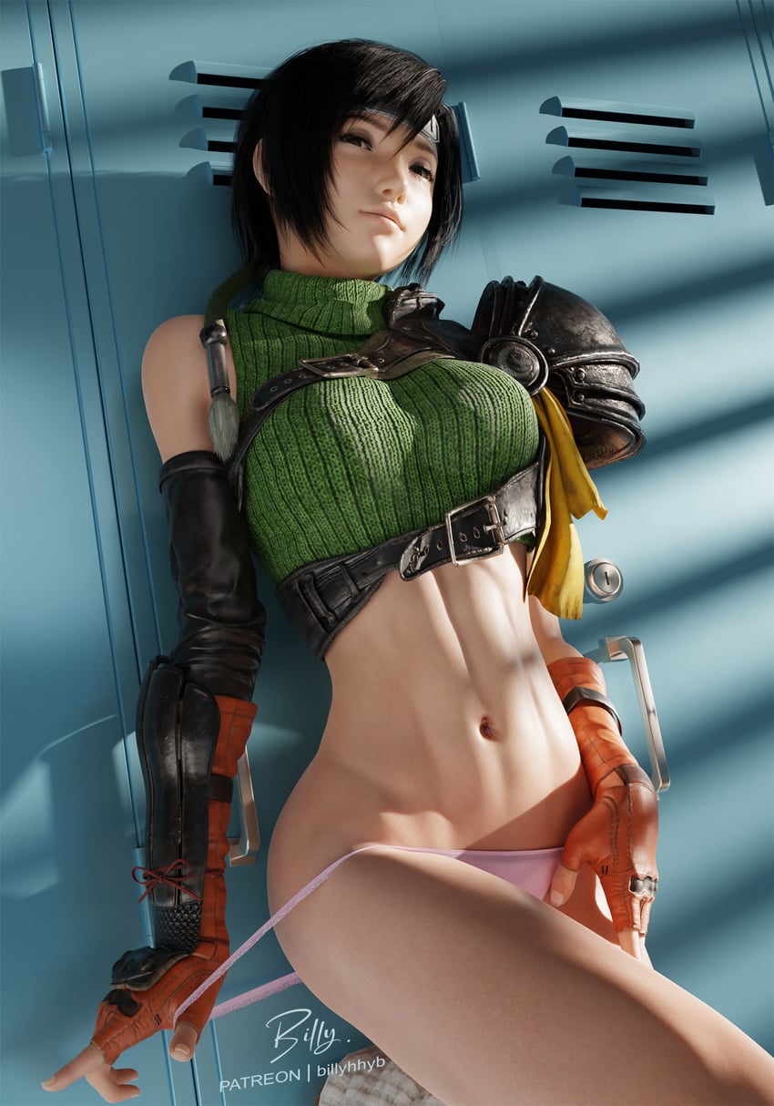 yuffie kisaragi (final fantasy and 2 more) drawn by billyhhyb