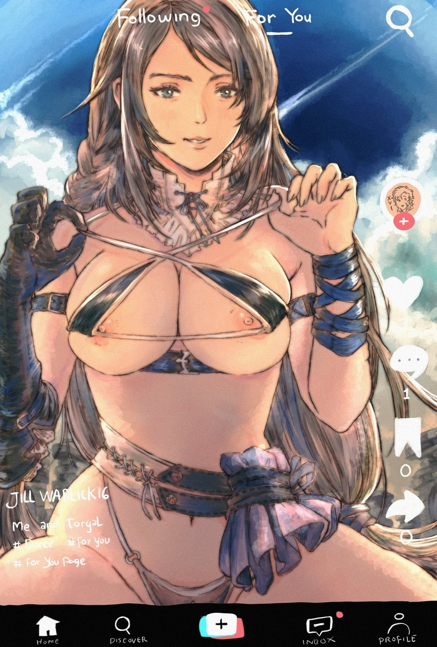 clive rosfield and jill warrick (final fantasy and 2 more) drawn by gusty10rk