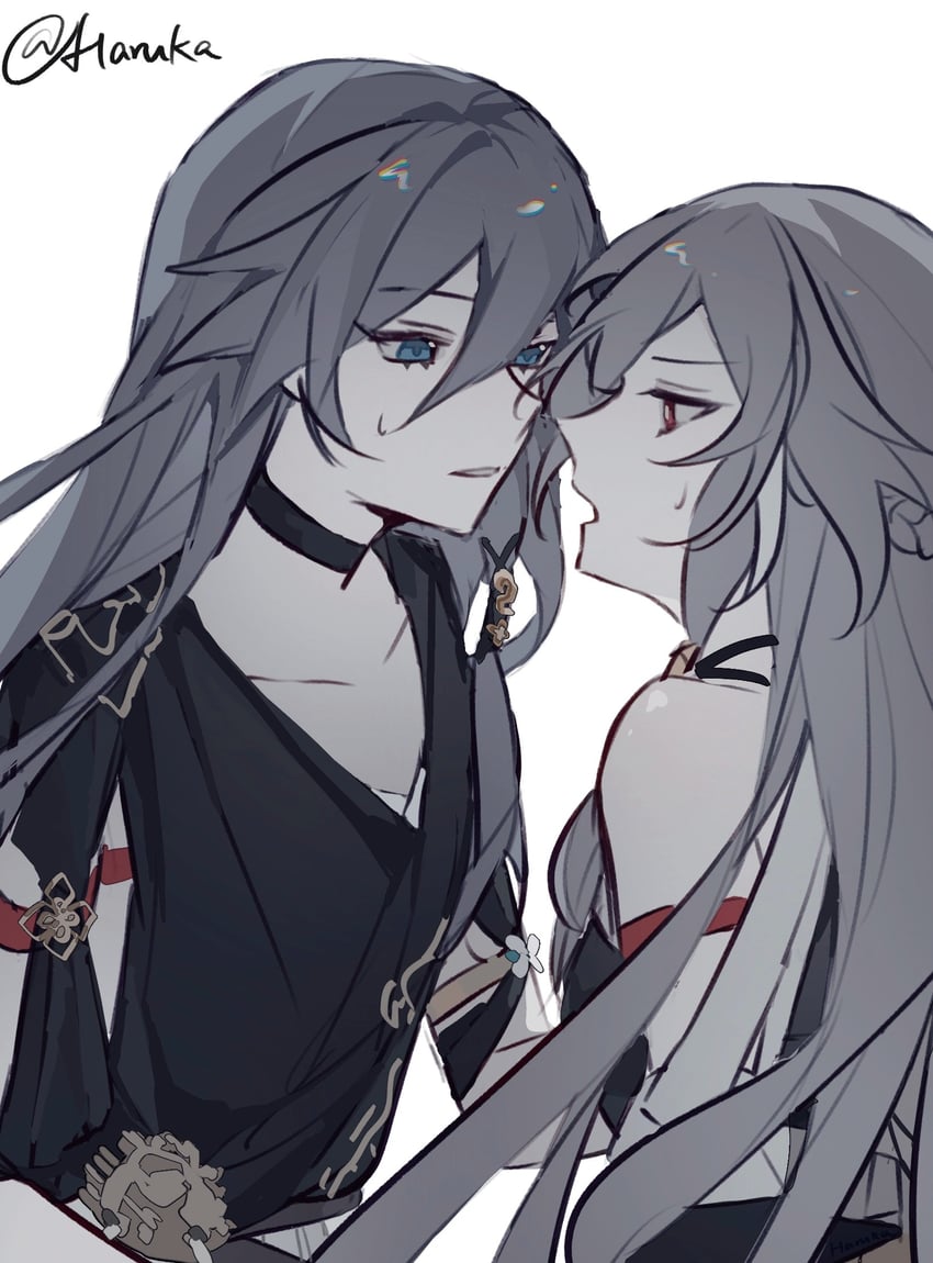 fu hua and herrscher of sentience (honkai and 1 more) drawn by haruka_(rsyaooooo)