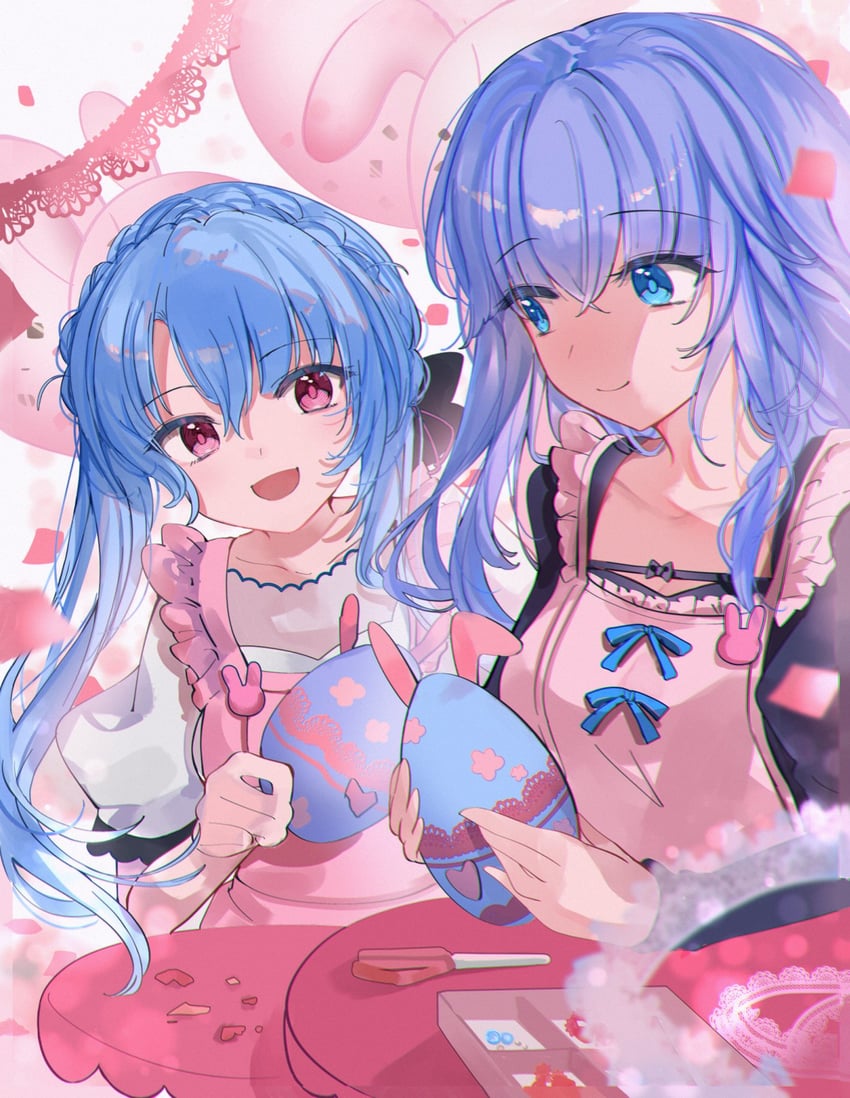 sorakado ao and sorakado ai (summer pockets) drawn by hieno_hiro
